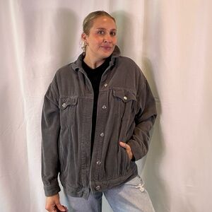 Corduroy jacket grey